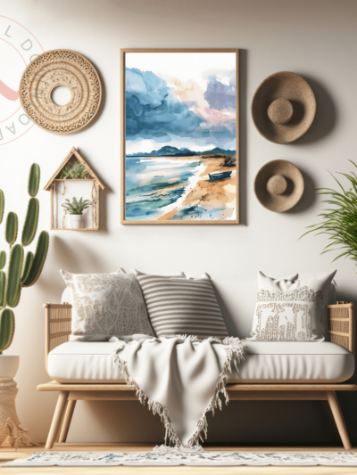Water Color Sea Landscape Set 1-01