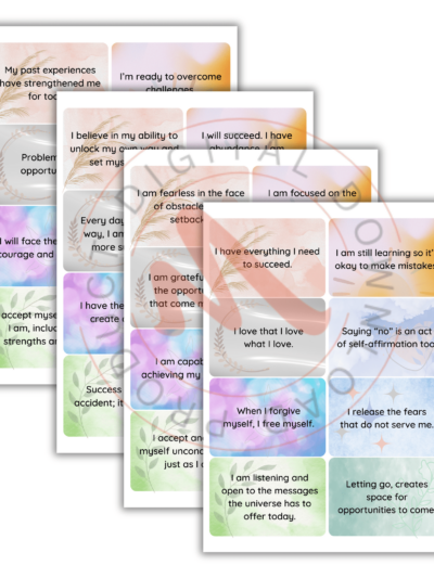 32 Printable Affirmation Mini Cards for Personalized Growth #1 - 1