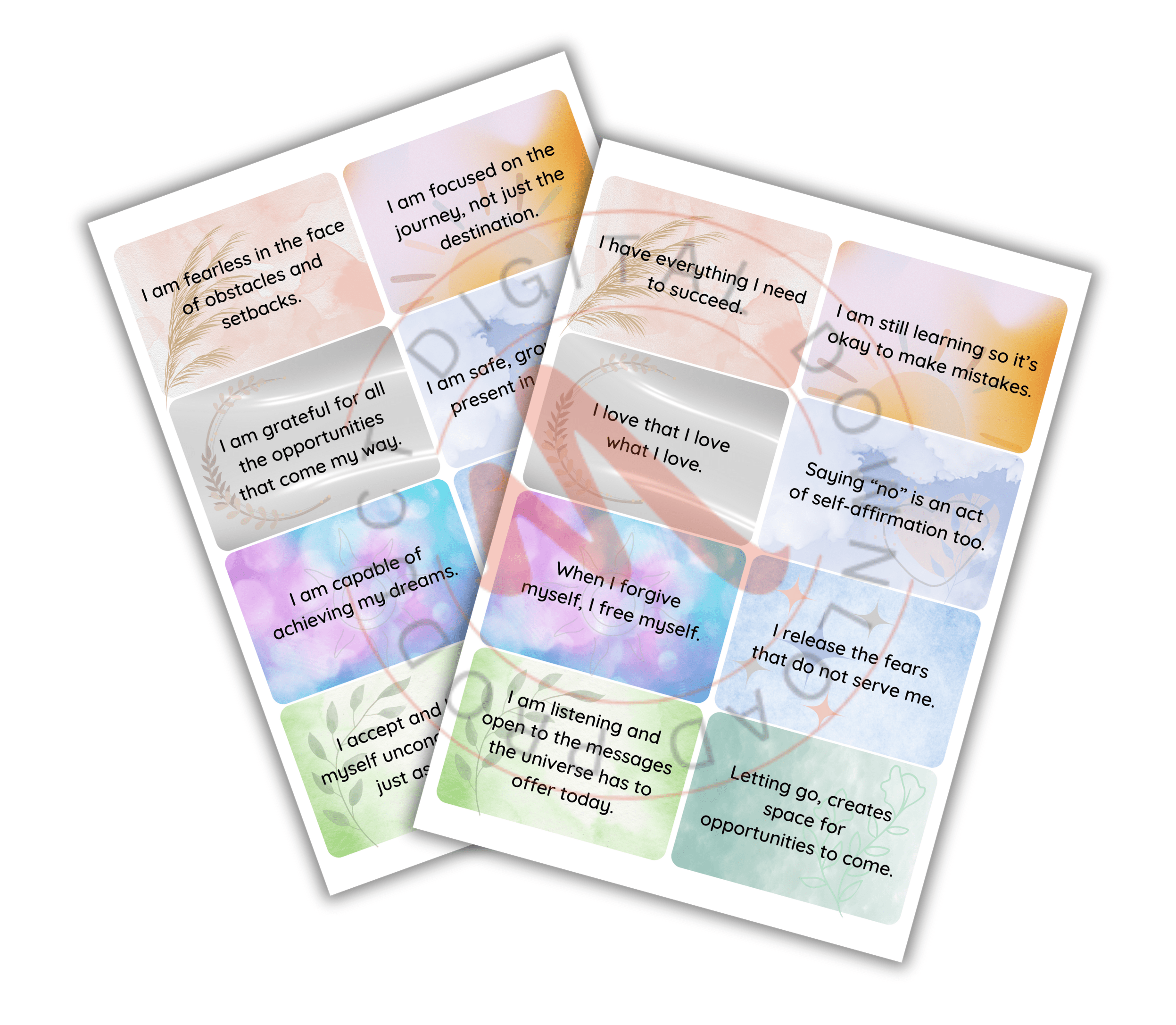 32 Printable Affirmation Mini Cards for Personalized Growth #1 - 3-min